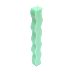Wave Candle Cinnamon Pear Scented - Mint