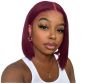 10 Brazilian Hair - 13X4 Full Lace Frontal Wig - Burgundy