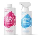 Natural Baby Cloth Nappy Pack Natural Cloth Nappy Washing Liquid 1 Litre And 1 X Natural Stain Remover 500ML