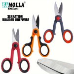 Samolla Stainless Steel Fishing Scissors - Multipurpose Braided Line Cutter & Wire Stripper Essential Angling Tool