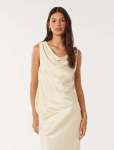 Andie Satin Cowl Co-ord Cami Top - 16 Butter Bean