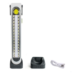 Solar Powered Portable Emergency Light With Base