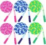 6PCS Adjustable Length Tangle-free Segmented Soft Beaded Skipping Rope