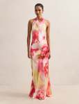 Clementine Petite Satin Maxi Dress - 16 Bellara Floral