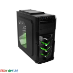 Raidmax Vortex V4 Window Gpu 390MM Atx Gaming Chassis Black And Green End Of Life