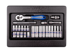 Socket Set 1 4" Deep & Standard 4-13MM 26PC