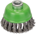Bosch Professional M14 Cup Brush 75MM Knotted 0.5MM Inox
