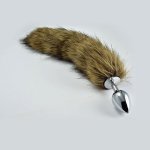 Metal Anal Plug Fox Tail