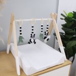 Baby Gym Themed Dangles Panda And Leaf
