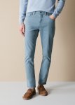 Regular Fit Garment Dyed Twill Five Pocket Pant