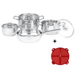 Legend Master Chef Stainless Steel 7PCE Cookware + Free Splatter Screen