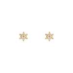 Goldair Gold Snowflake Stud Earrings