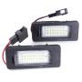 2 X License Number Plate LED Light Lamp For A4 A5 Q5 Compatible With Audi