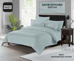 Simon Baker 300TC 100% Egyptian Cotton Flat Sheet XL Duck Egg Various Sizes - Single three Quarter XL 180CM X 270CM Duck Egg