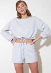 Tiedknitted Pajamas Set - Grey