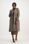 Madison Brown Check Coat - M