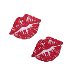 Red Glitter Kisses Nipple Pasties
