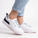 Soviet L Mahogany Casual Sneaker - White Blue - 9