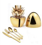 Egg-shaped Cutlery Set 5-PIECE Stainless Steel
