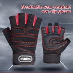 1 Pair Gym Fitness Gloves For Exercise Fitness Training & Workout Safe & Comfortable Sports Half Finger Gloves