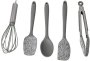 Silicone MINI Utensil Set 5PCS Silicone Spatula Kitchen Tool Set