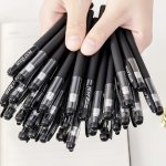 6PCS Black Gel Pens: The Perfect Office And School Writing Tool