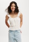 Cotton On Lucie Gathered Cami - Sully Ditsy Porcelain