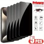 5PCS Privacy Screen Protector For Iphone 15 Pro Max 14 Plus Tempered Glass For Iphone 13 11 Pro X XS Max 12 MINI Xr