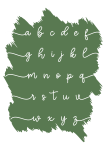 GREE N Alphabet - Wall Art Print - A1