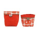 Reversible Soft Bucket - Sunshine - Persimmon - 17 X 23CM For 15CM Nursery Pot