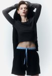 Long-sleeved Top - Dark Grey Marl
