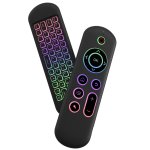 Rechargeable Air Mouse Remote – MINI Keyboard-rgb-wireless 2.4G Bt 5.2
