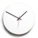 Round Clock White