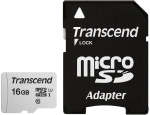 Transcend 300S 16GB Micro Sd Uhs-i U1 Class 10 Read 95 Mb s Write 45MB S With Sd Adaptor -tlc