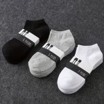 1 5 10 Pairs Of Men's Simple Solid Liner Anklets Socks Comfy Breathable Soft Sweat Absorbent Socks For Men's Outdoor Wearing