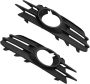 1 Pair Front Bumper Fog Light Lamp Grill Compatible For Vw Scirocco 2008-2014 1K8853665C 1K8853666C Left Grilles Left