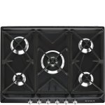 Smeg 75CM Black Victoria Gas Hob – SR975NGH