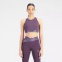 New Balance Women's Relentless Crop Bra - LG / Interstellar