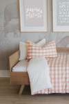 Pretty As A Peach Washed Cotton Duvet Cover - Queen