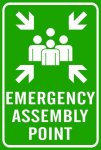 Emergency Assembly Point 40X60CM Sign