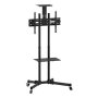 Mobile Tv Stand For 32-70 Inch Tvs Rolling Tv Stand With Locking Wheels