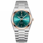 Poedagar Fashion Quartz Man Wristwatch Sport Business Men Watches Waterproof Luminous Date Week Stainless Steel Men's Watch Rose