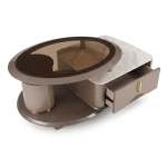 Bf Royal Home Coffee Table - Mocha & Cream Marble