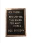 Plaque - Plus Letter Board - 31 X 22CM