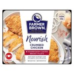Farmer Brown Frozen Fillet Sourdough Crumbed Chicken 360G