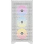 Corsair 3000D Rgb Airflow Clear Tempered Glass White Steel Atx Mid-tower Desktop Chassis CC-9011256-WW
