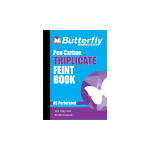 Pen Carbon Book A5 Triplicate Feint 150S Butterfly