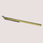 Alva Pizza Oven Metal Bristle BRUSH With Scraper - 57CM