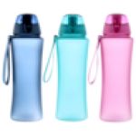 Plastic Matt Closed Cap Bottle 650ML Colour May Vary