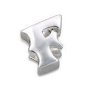A3 - 925 Sterling Silver A-z Letter Initial European Charm Bead - F
